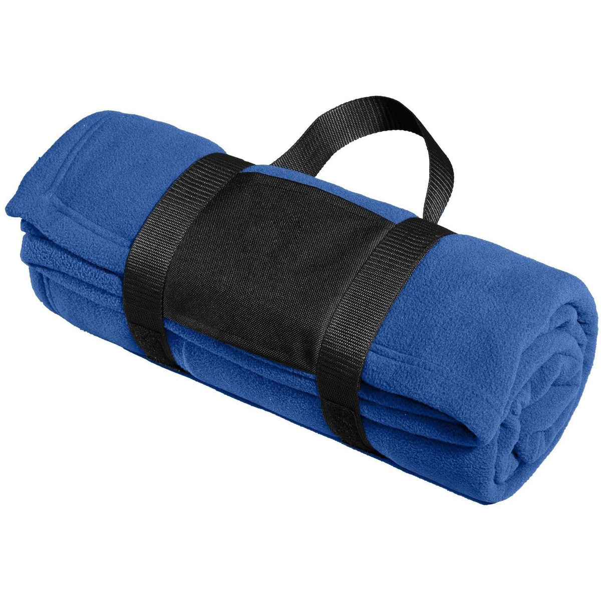 no-logo Port Authority Fleece Blanket With Carrying Strap-Regular-Port Authority-True Royal-1 Size-Thread Logic