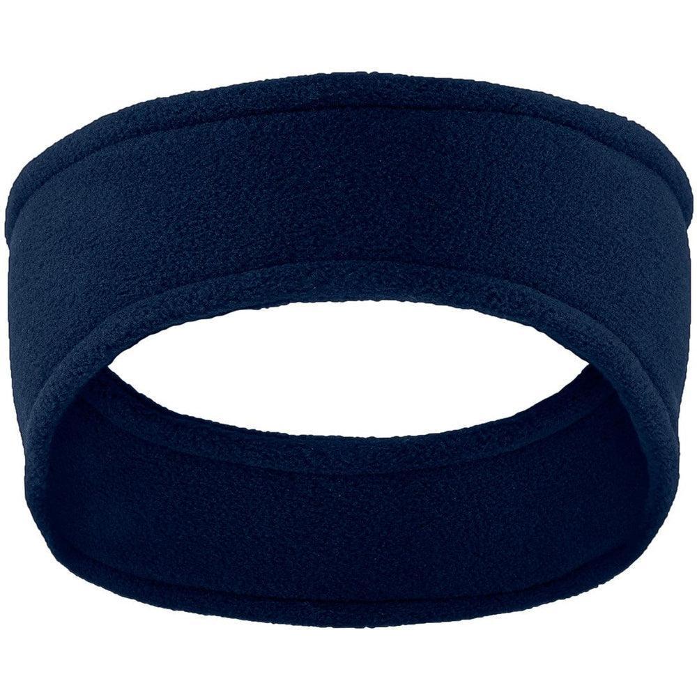 no-logo Port Authority Fleece Headband-Headwear-Port Authority-Navy-OSFA-Thread Logic