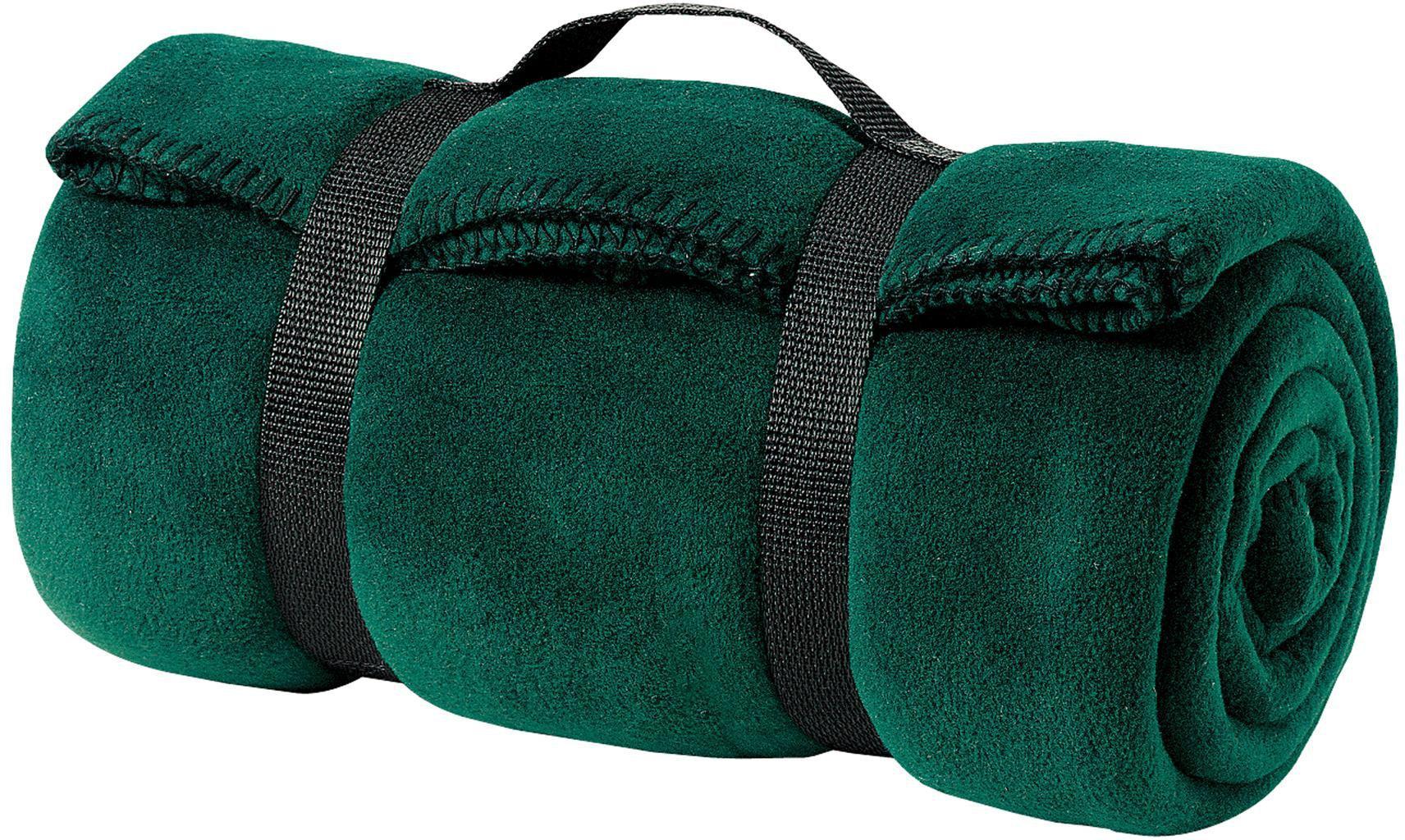 no-logo Port Authority Fleece Stadium Blanket with Strap-Regular-Port Authority-Dark Green-1 Size-Thread Logic