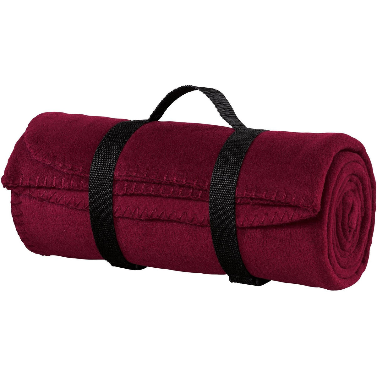 no-logo Port Authority Fleece Stadium Blanket with Strap-Regular-Port Authority-Maroon-1 Size-Thread Logic