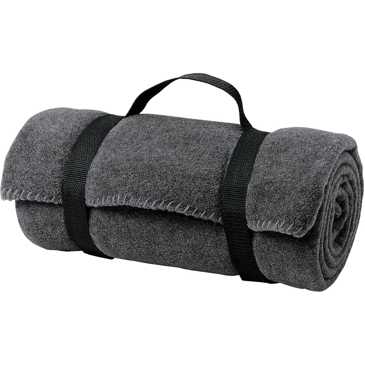 no-logo Port Authority Fleece Stadium Blanket with Strap-Regular-Port Authority-Midnight Heather-1 Size-Thread Logic