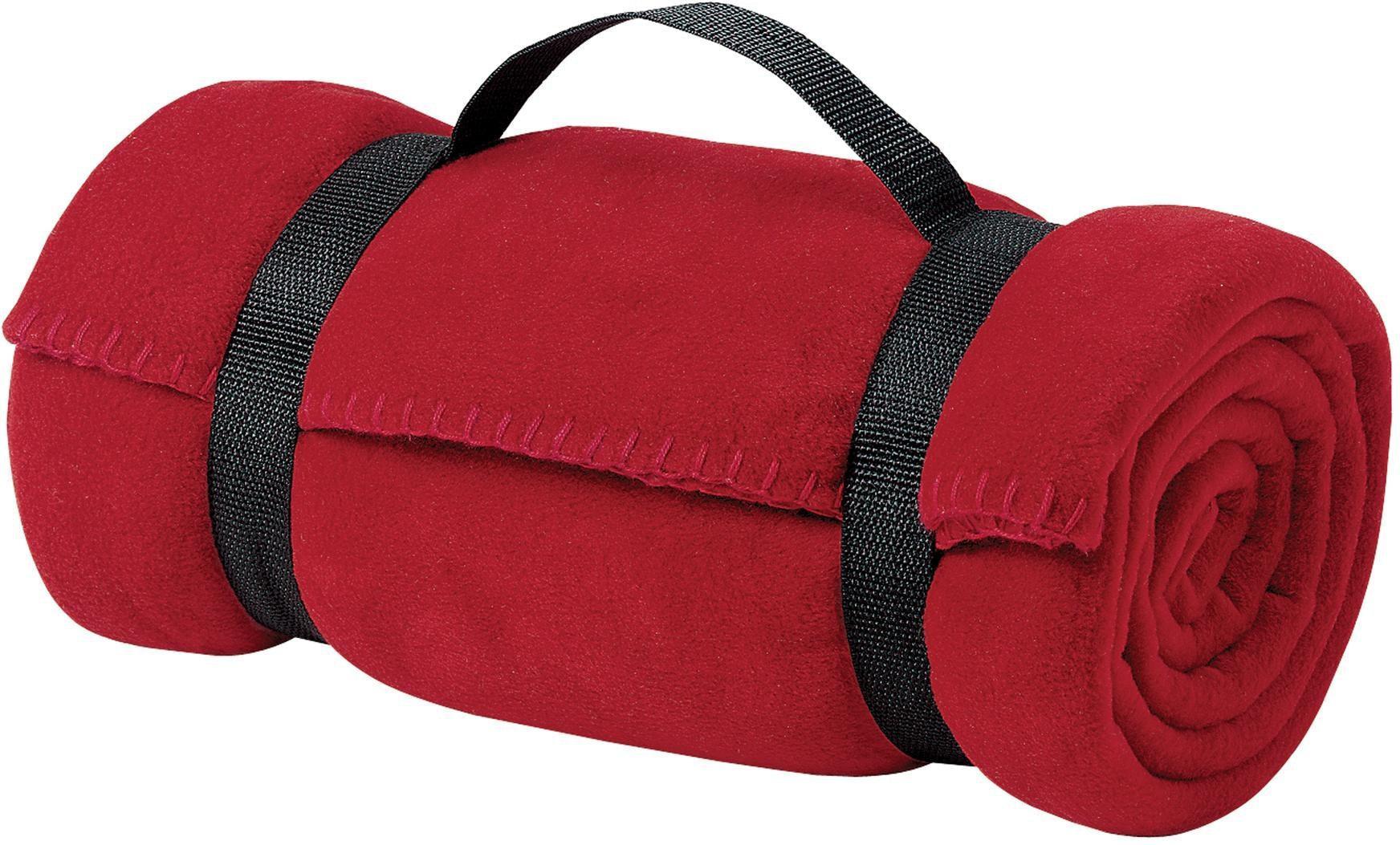 no-logo Port Authority Fleece Stadium Blanket with Strap-Regular-Port Authority-Red-1 Size-Thread Logic