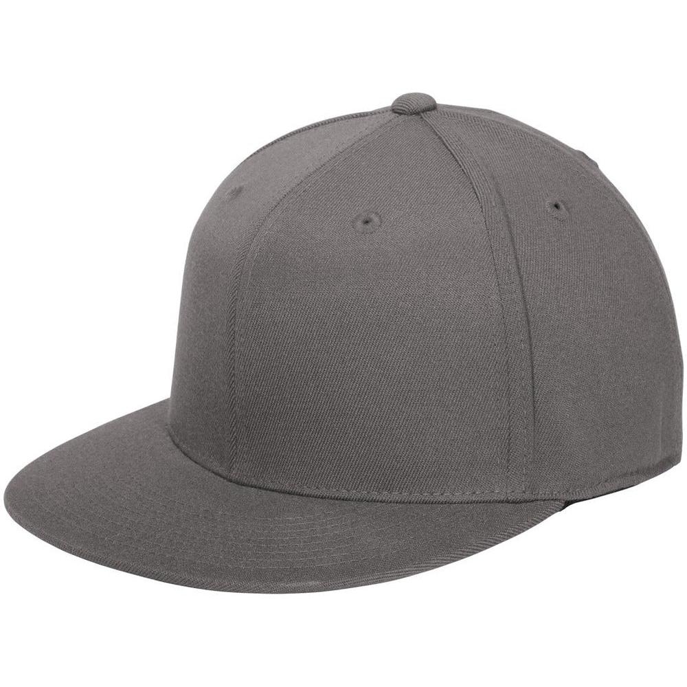 no-logo Port Authority Flexfit 210 Flat Bill Cap