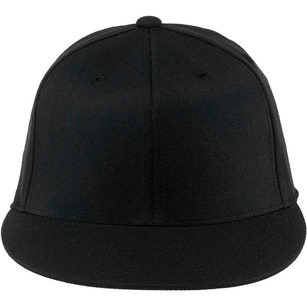 no-logo Port Authority Flexfit 210 Flat Bill Cap-Regular-Port Authority-Black-S/M-Thread Logic