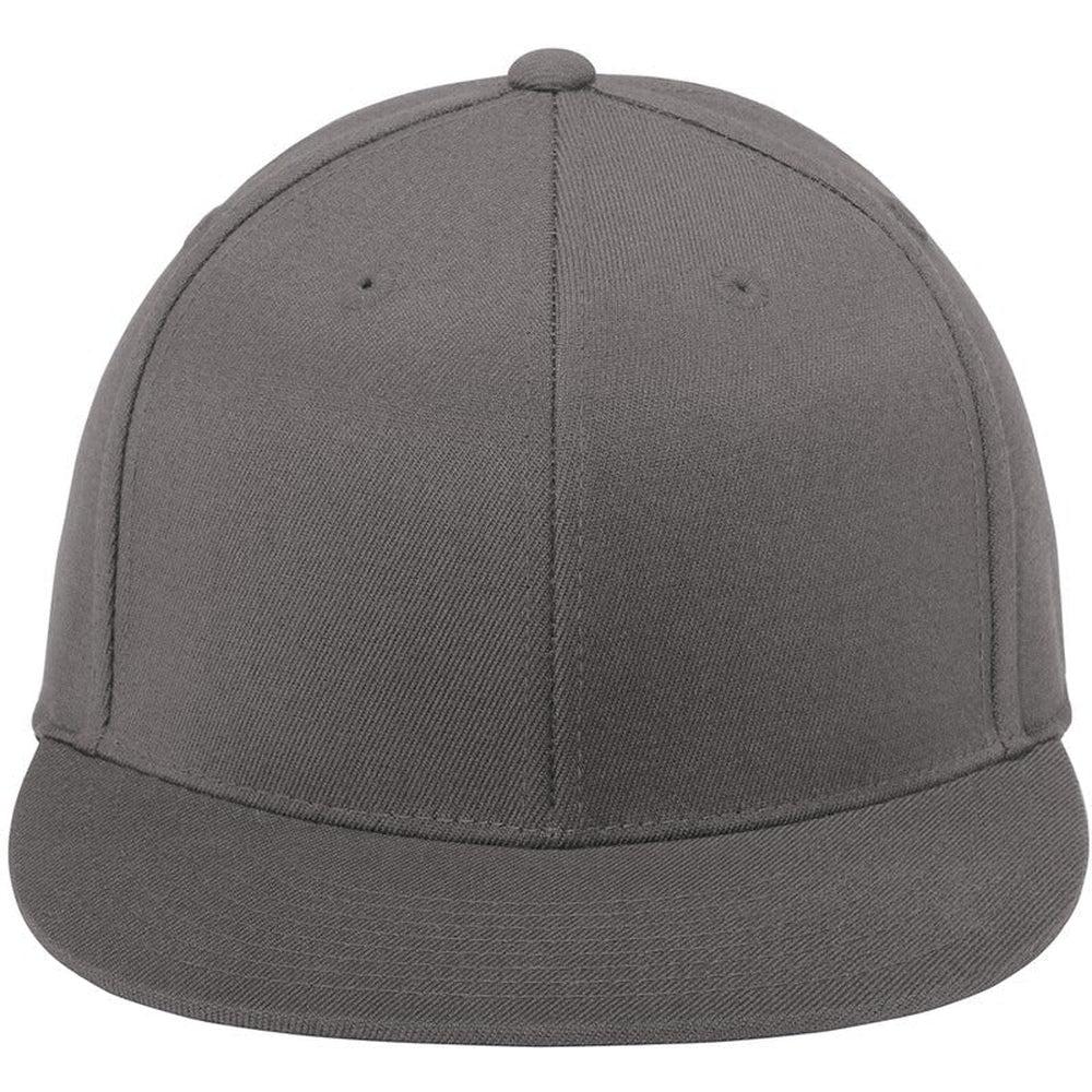 no-logo Port Authority Flexfit 210 Flat Bill Cap-Regular-Port Authority-Grey-S/M-Thread Logic