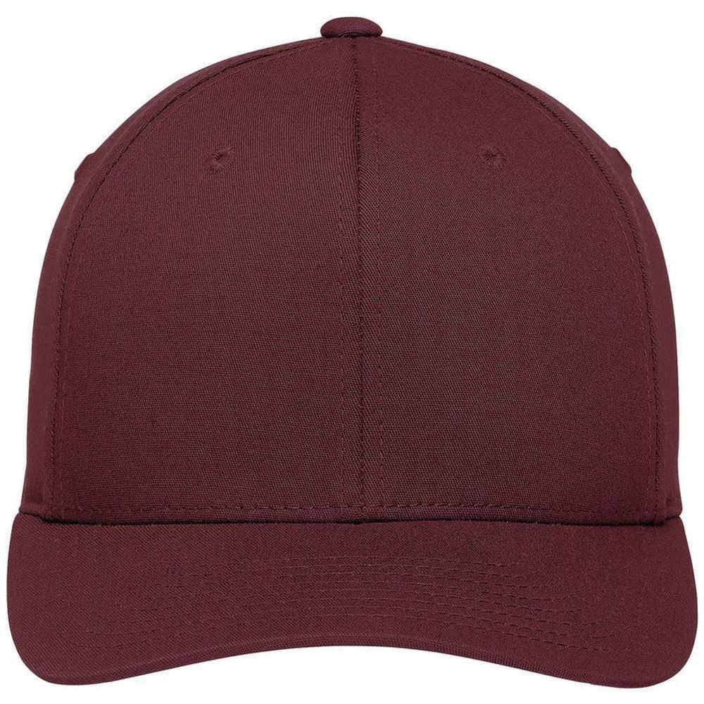 no-logo Port Authority Flexfit Cotton Twill Cap-Regular-Port Authority-Maroon-S/M-Thread Logic