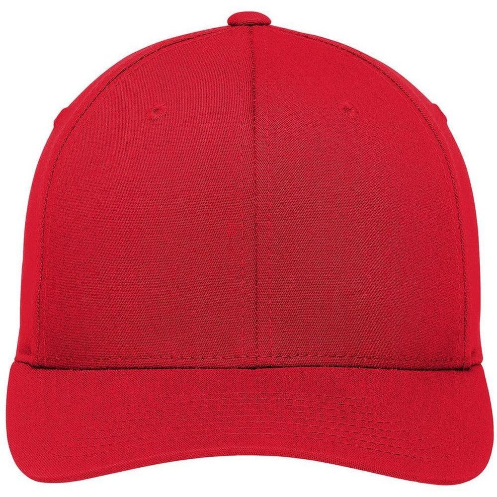 no-logo Port Authority Flexfit Cotton Twill Cap-Regular-Port Authority-True Red-S/M-Thread Logic