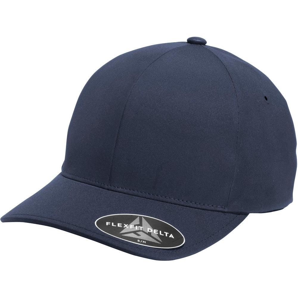 no-logo Port Authority Flexfit Delta Cap-Headwear-Port Authority-Navy-S/M-Thread Logic