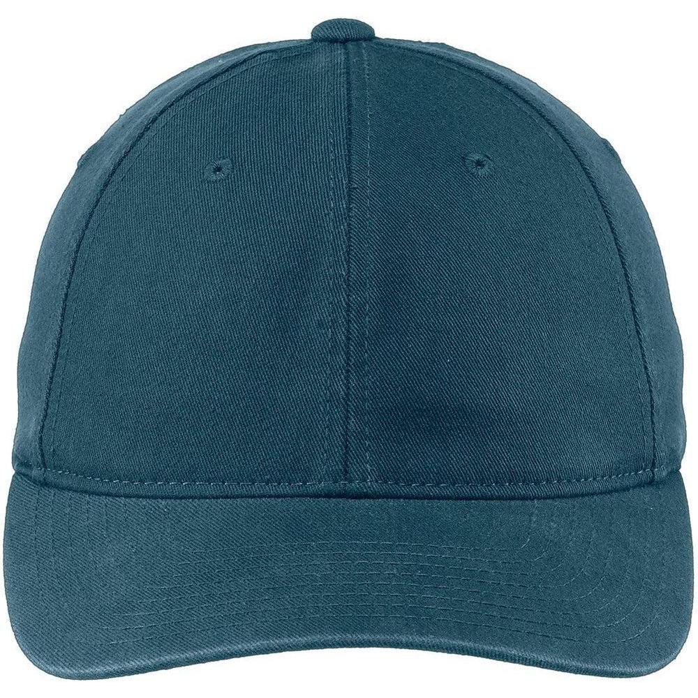 no-logo Port Authority Flexfit Garment Washed Cap-Headwear-Port Authority-New Slate-S/M-Thread Logic