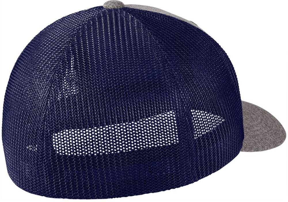 no-logo Port Authority Flexfit Melange Mesh Back Trucker Cap-Regular-Port Authority-Thread Logic