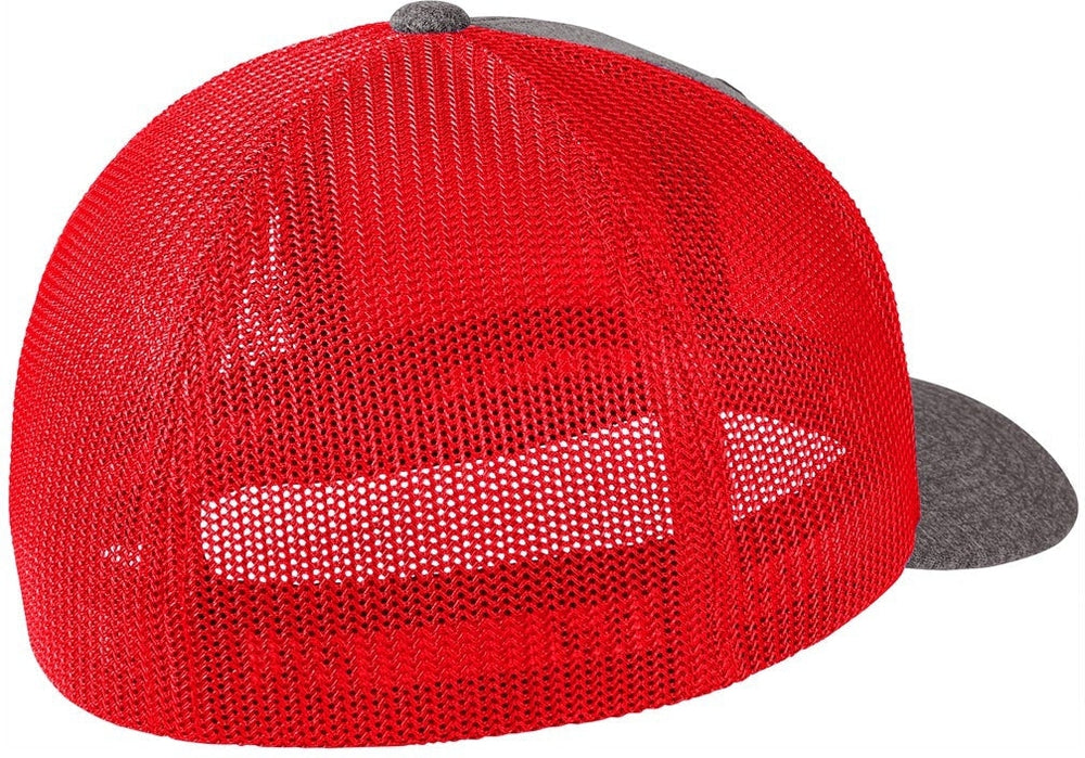 no-logo Port Authority Flexfit Melange Mesh Back Trucker Cap-Regular-Port Authority-Thread Logic