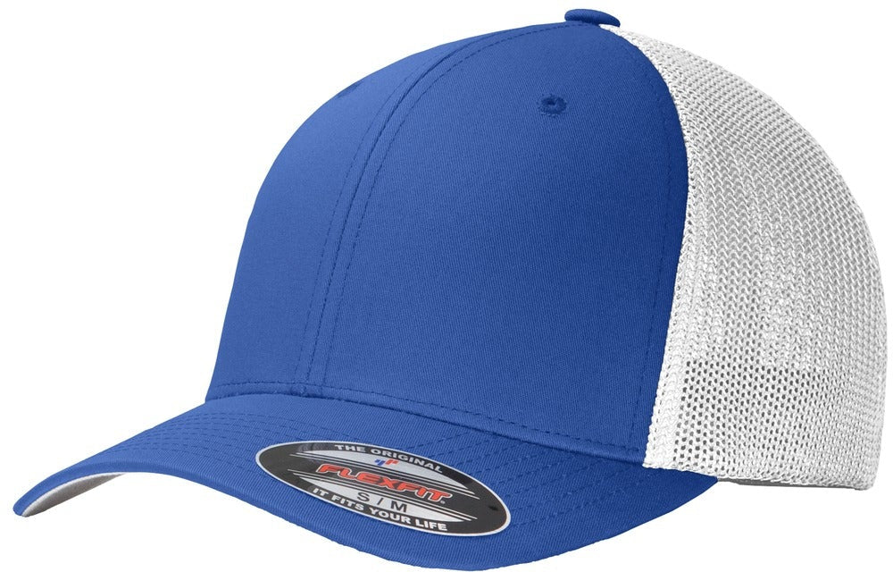 no-logo Port Authority Flexfit Mesh Back Cap-Regular-Port Authority-Thread Logic
