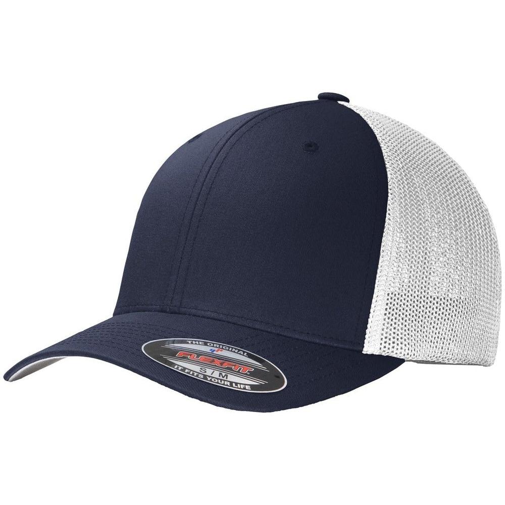 no-logo Port Authority Flexfit Mesh Back Cap-Headwear-Port Authority-Thread Logic