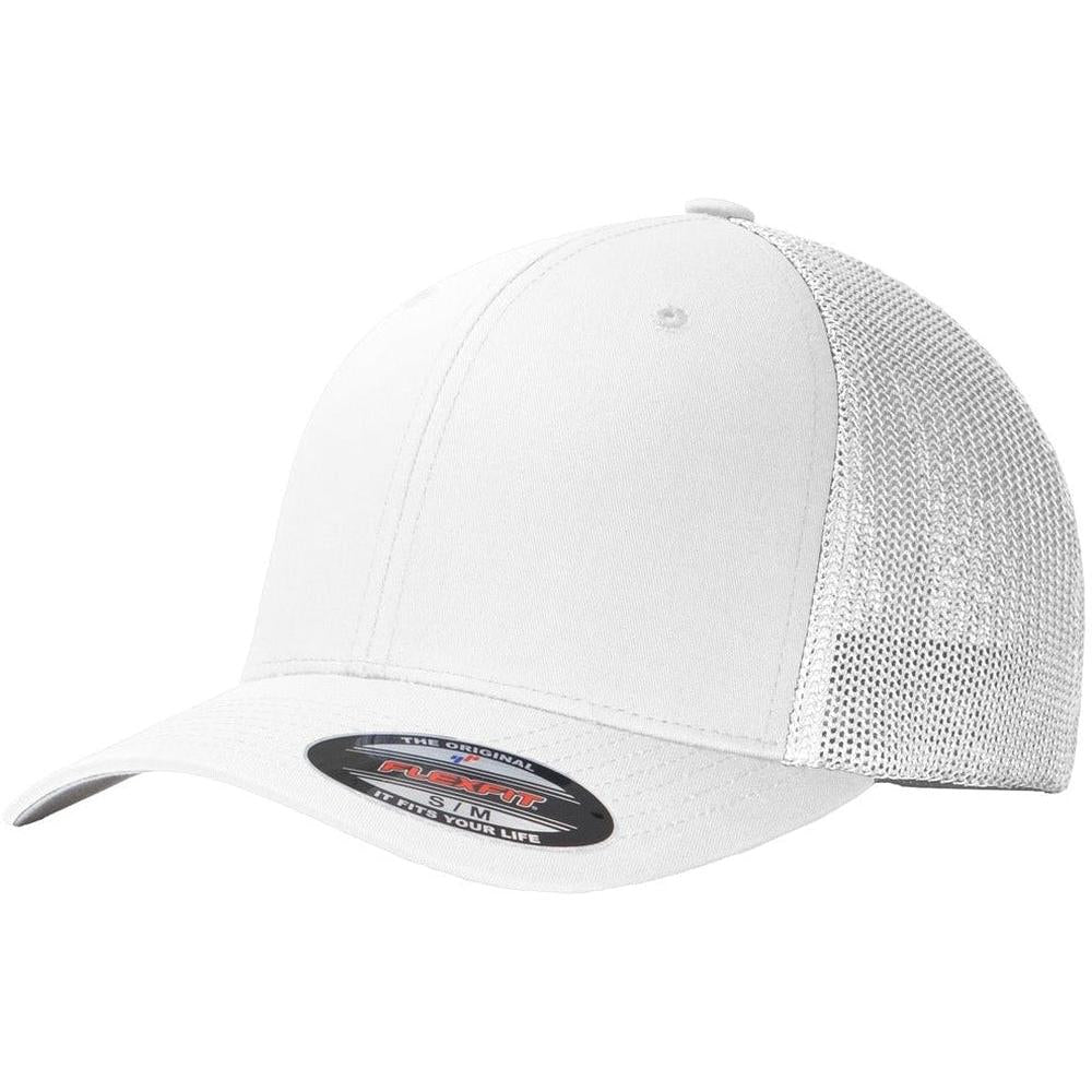 no-logo Port Authority Flexfit Mesh Back Cap-Headwear-Port Authority-Thread Logic
