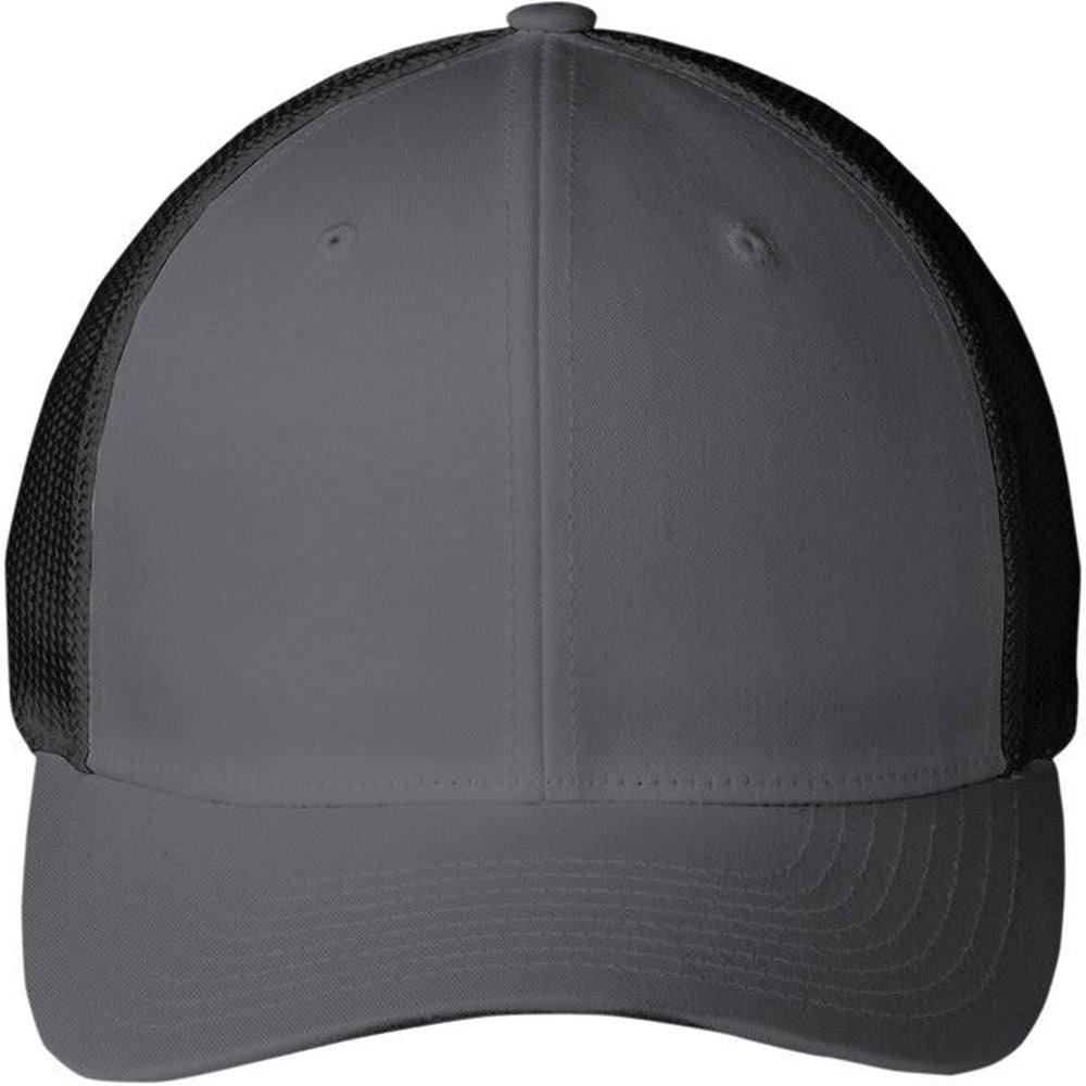 Port Authority Flexfit Mesh Back Cap-Regular-Port Authority-Graphite/Black-S/M-Thread Logic