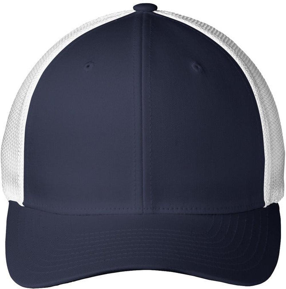 Port Authority Flexfit Mesh Back Cap-Regular-Port Authority-True Navy/White-L/XL-Thread Logic
