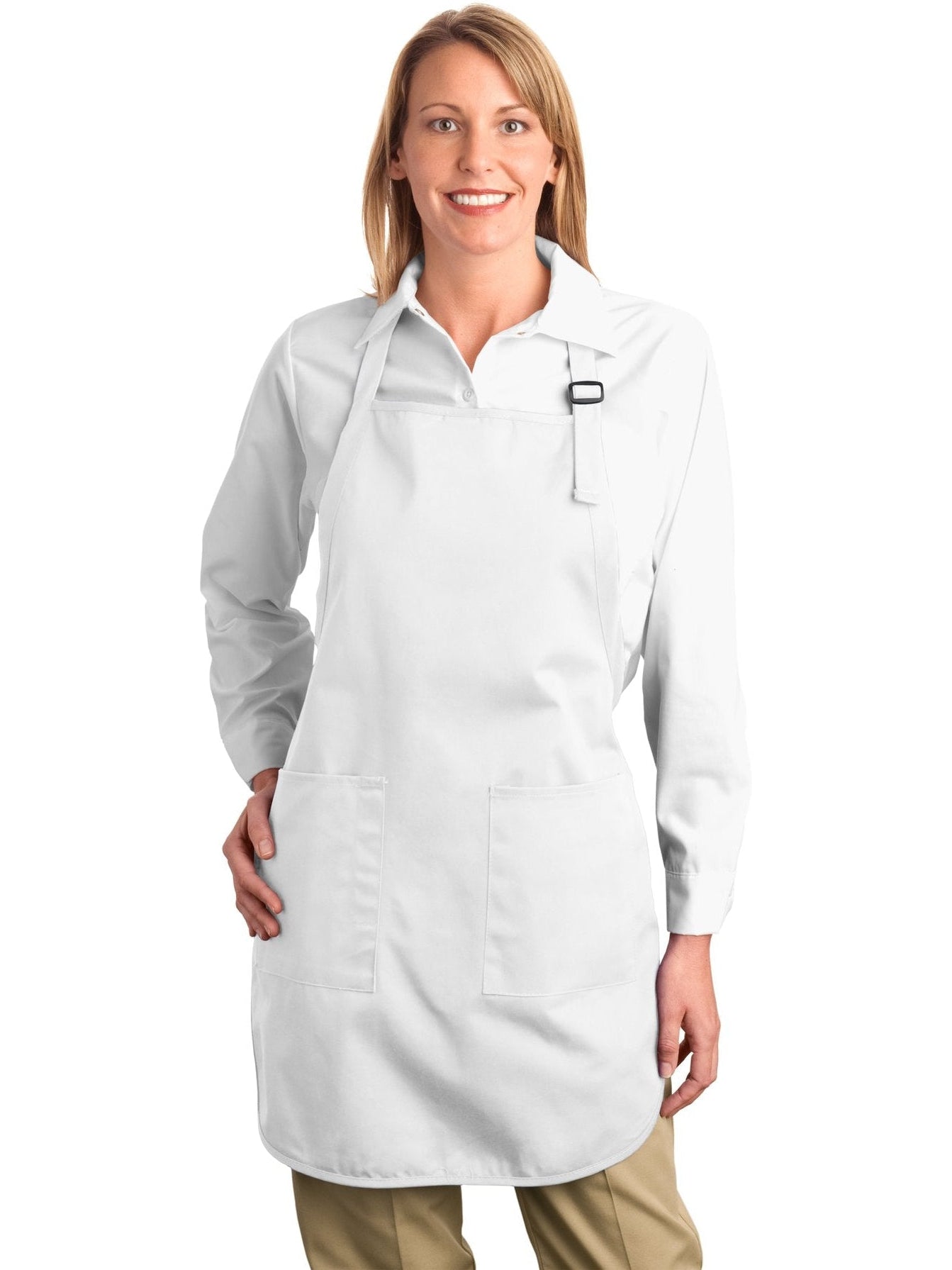 no-logo Port Authority Full Length Apron with Teflon Coating-Regular-Port Authority-Thread Logic