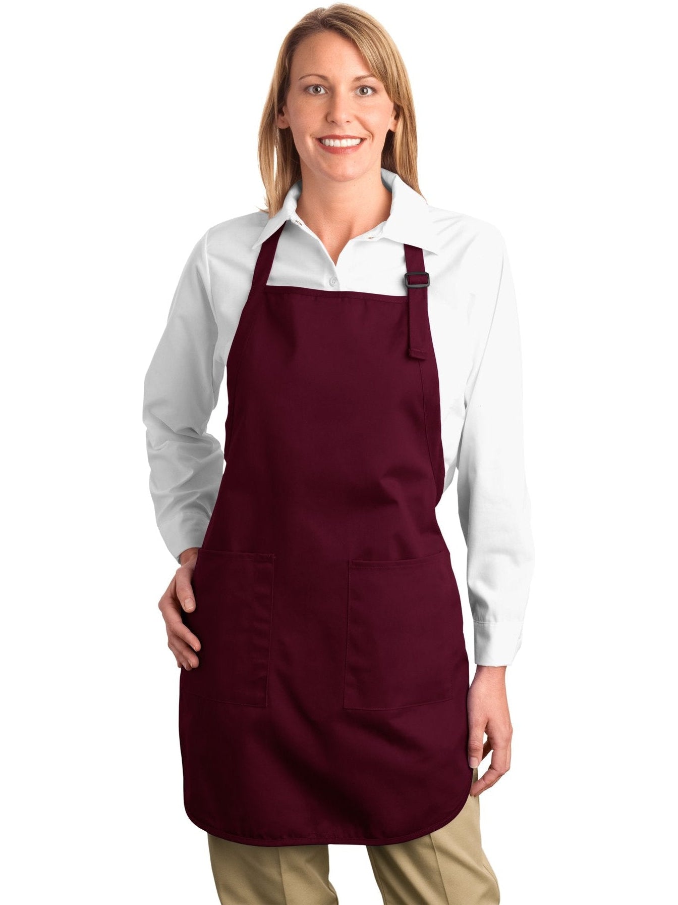no-logo Port Authority Full Length Apron with Teflon Coating-Regular-Port Authority-Thread Logic