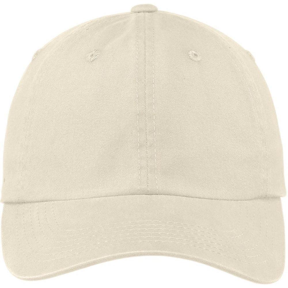 no-logo Port Authority Garment Dyed Cap-Headwear-Port Authority-Stone-Thread Logic