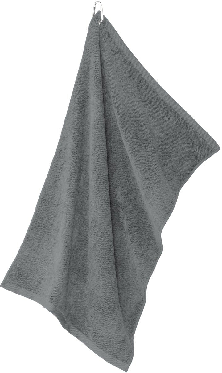 no-logo Port Authority Grommeted Microfiber Golf Towel-Regular-Port Authority-Deep Smoke-1 Size-Thread Logic