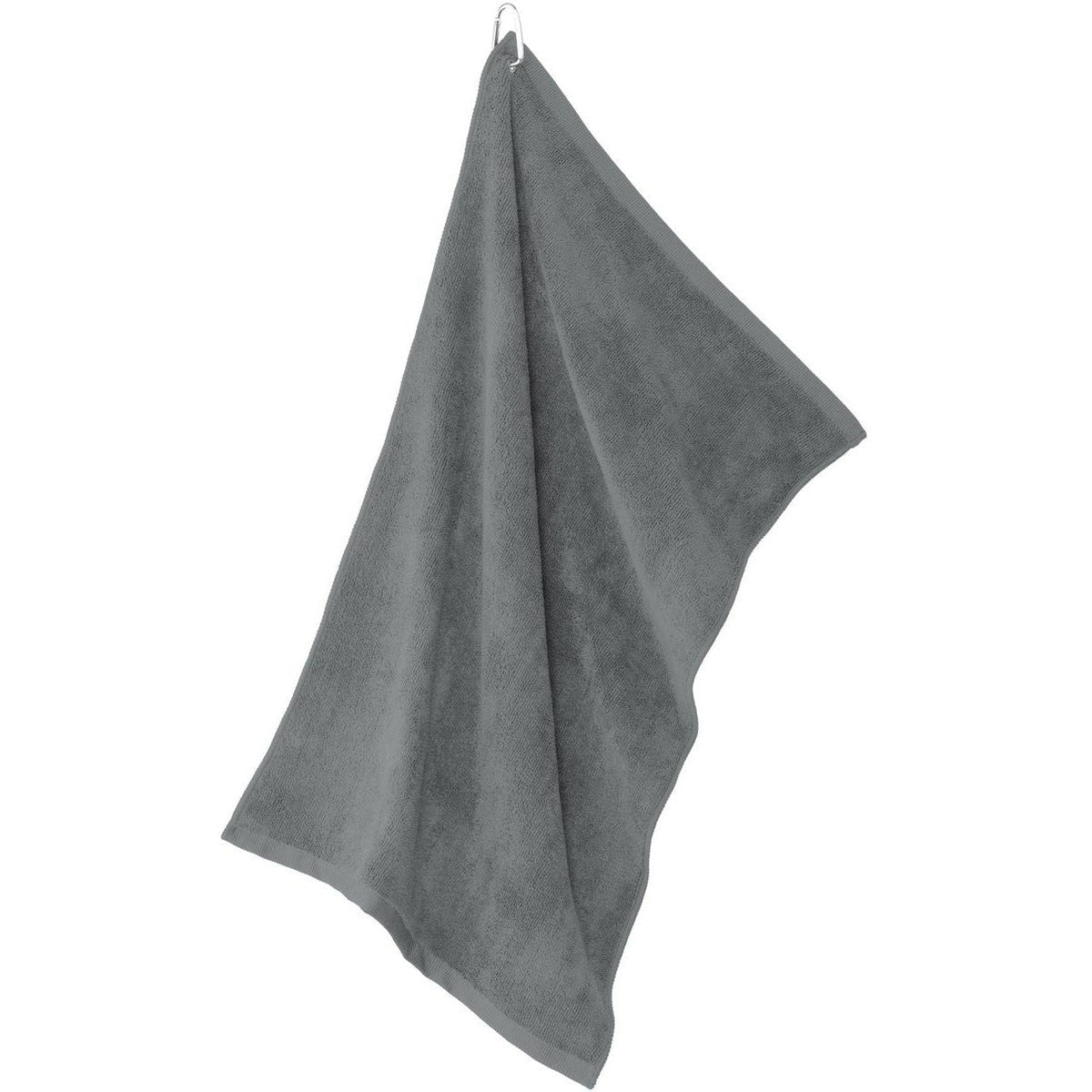 no-logo Port Authority Grommeted Microfiber Golf Towel-Regular-Port Authority-Deep Smoke-1 Size-Thread Logic
