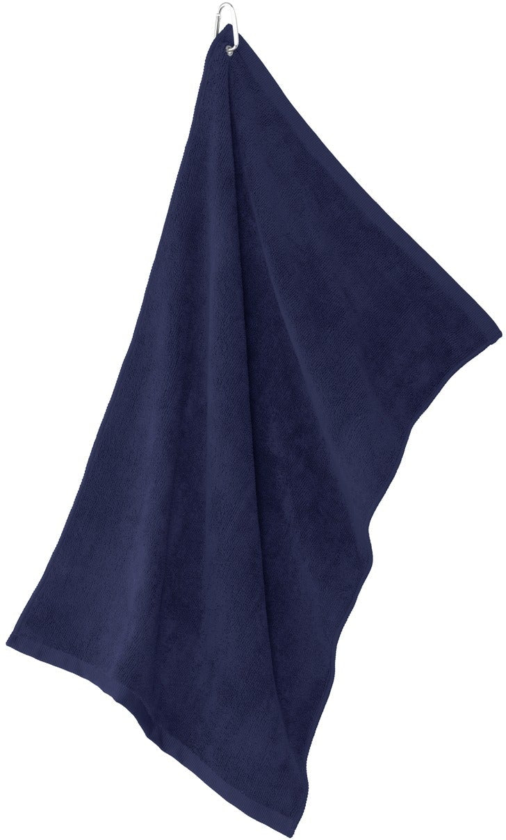 no-logo Port Authority Grommeted Microfiber Golf Towel-Regular-Port Authority-True Navy-1 Size-Thread Logic