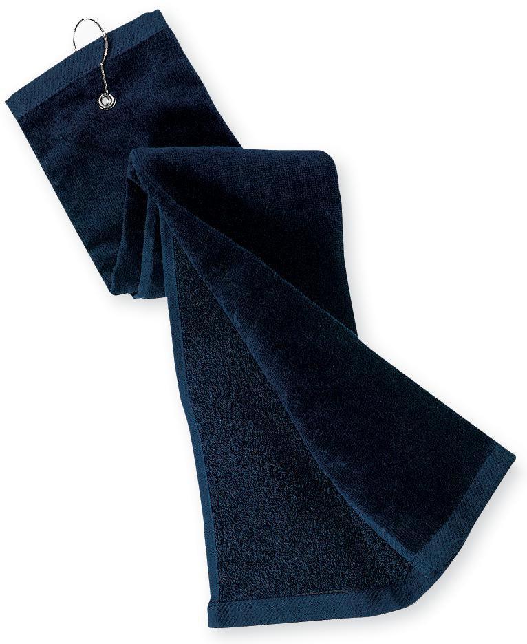 no-logo Port Authority Grommeted Trifold Golf Towel-Regular-Port Authority-Navy-1 Size-Thread Logic