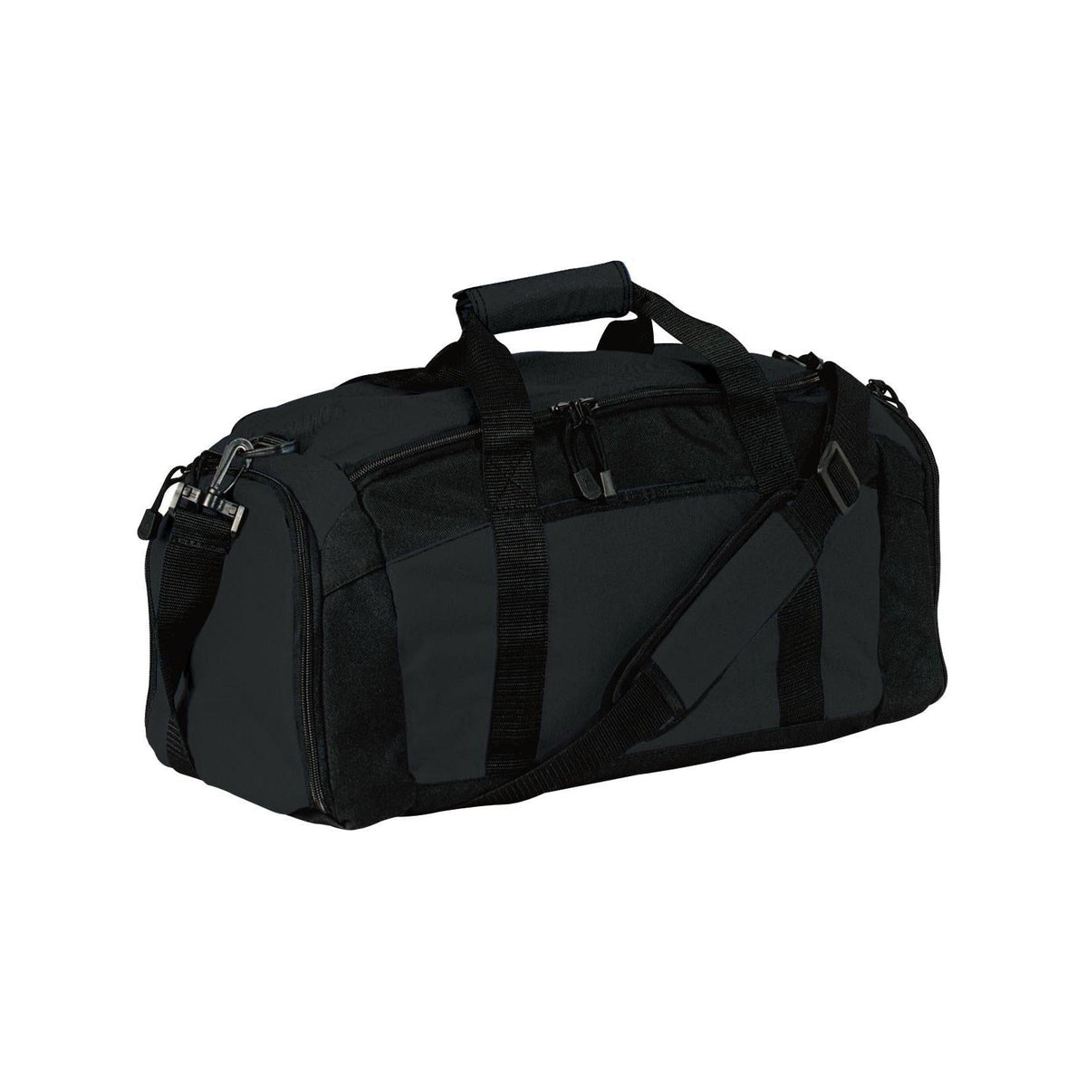 no-logo Port Authority Gym Bag-Bags-Port Authority-Black-Thread Logic