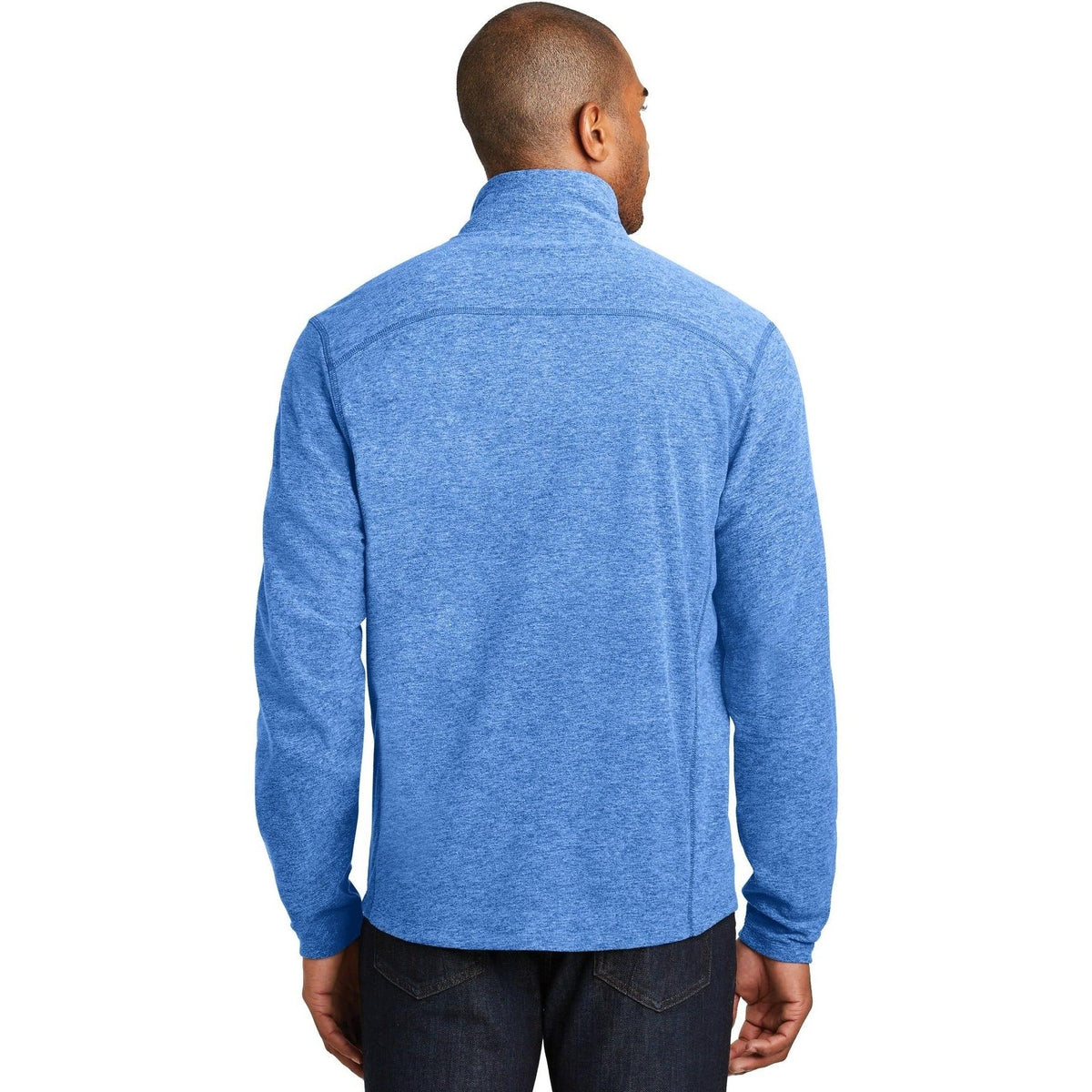 no-logo Port Authority Heather Microfleece Full-Zip Jacket-Regular-Port Authority-Thread Logic