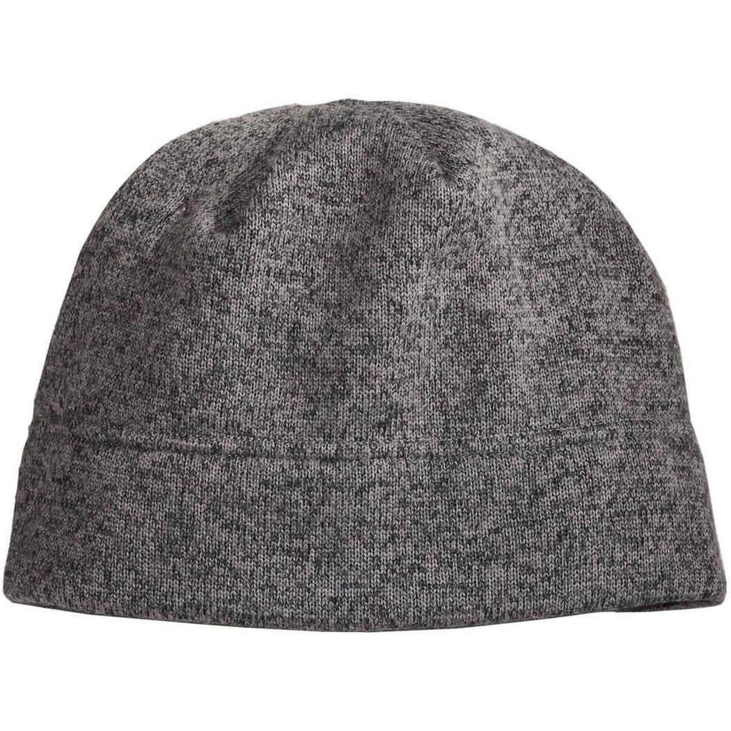 no-logo Port Authority Heathered Knit Beanie-Regular-Port Authority-Grey Heather/Black-OSFA-Thread Logic