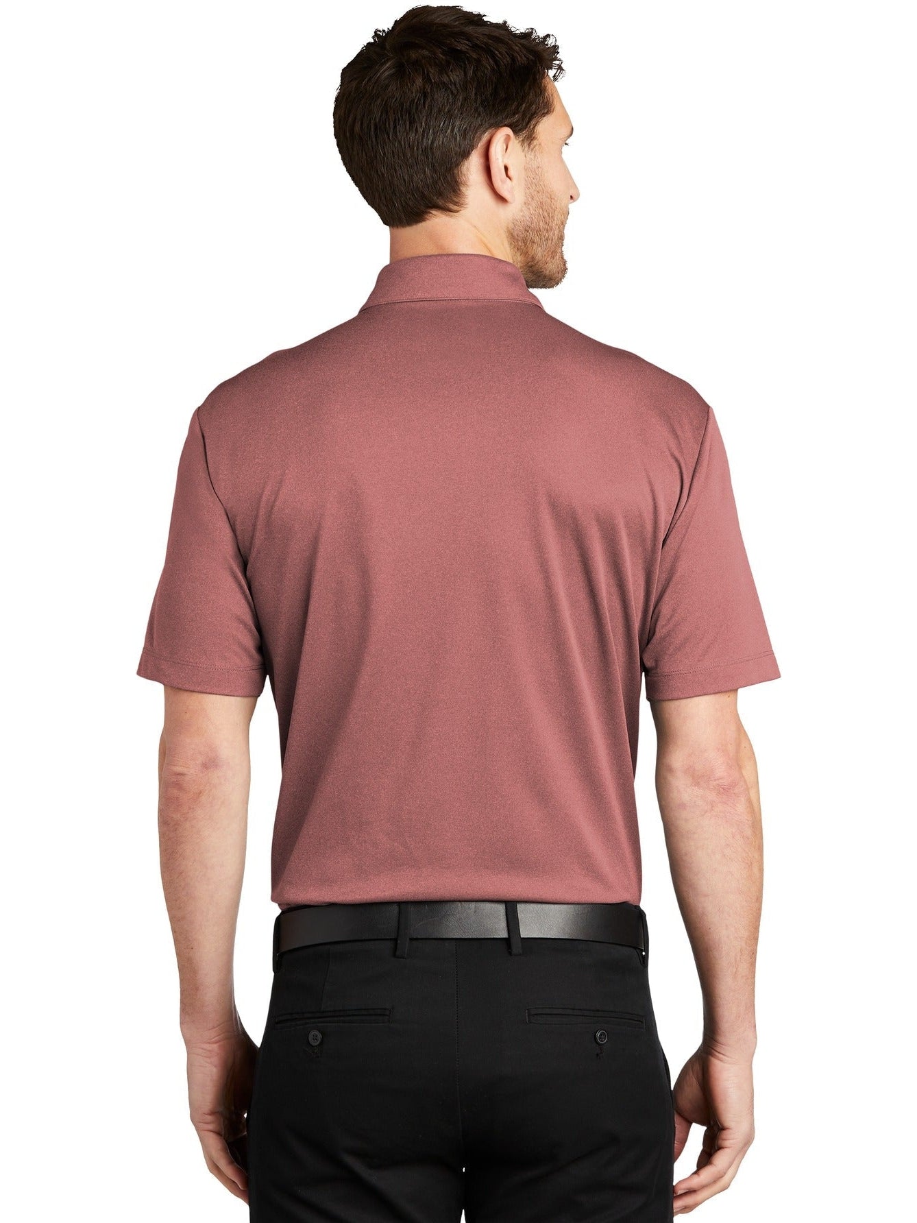 no-logo Port Authority Heathered Silk Touch Performance Polo-Regular-Port Authority-Thread Logic