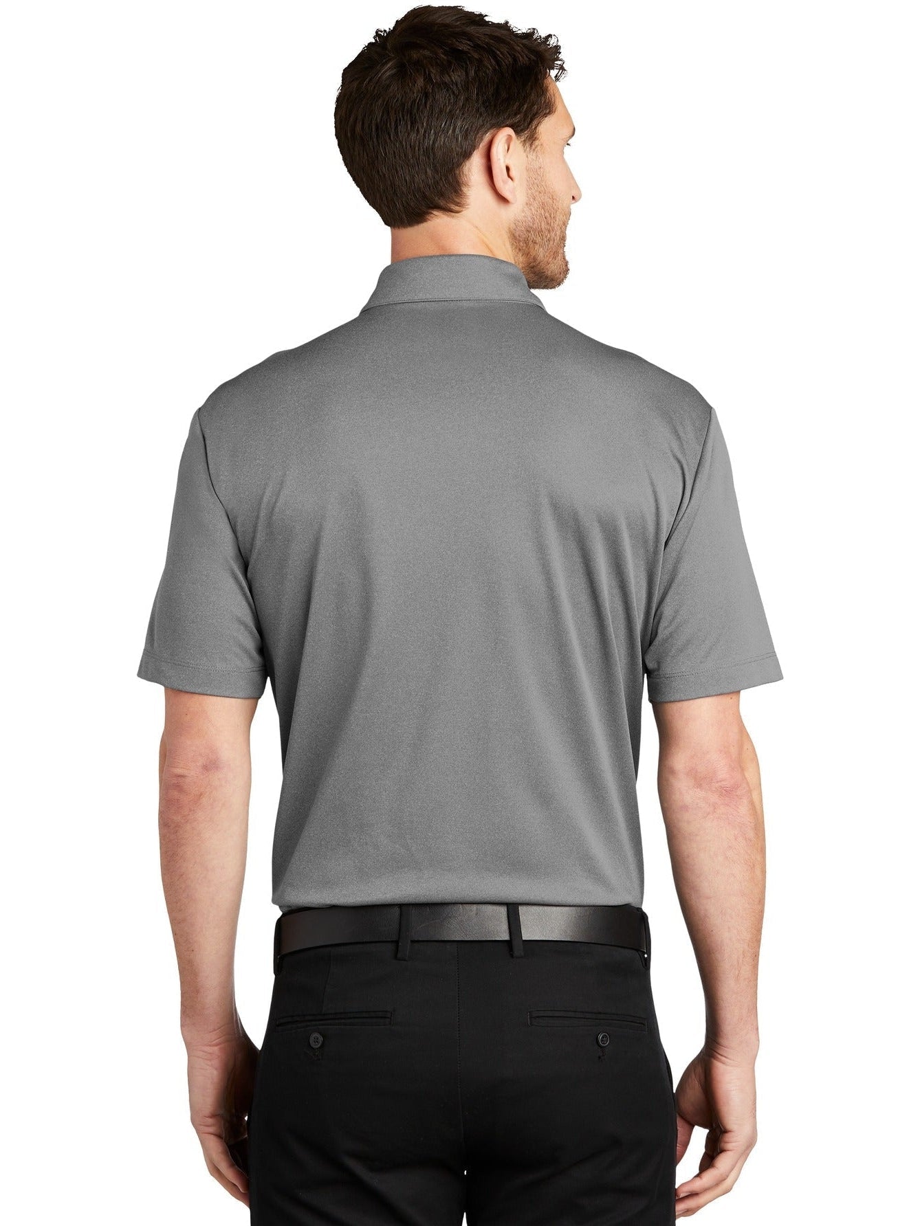 no-logo Port Authority Heathered Silk Touch Performance Polo-Regular-Port Authority-Thread Logic