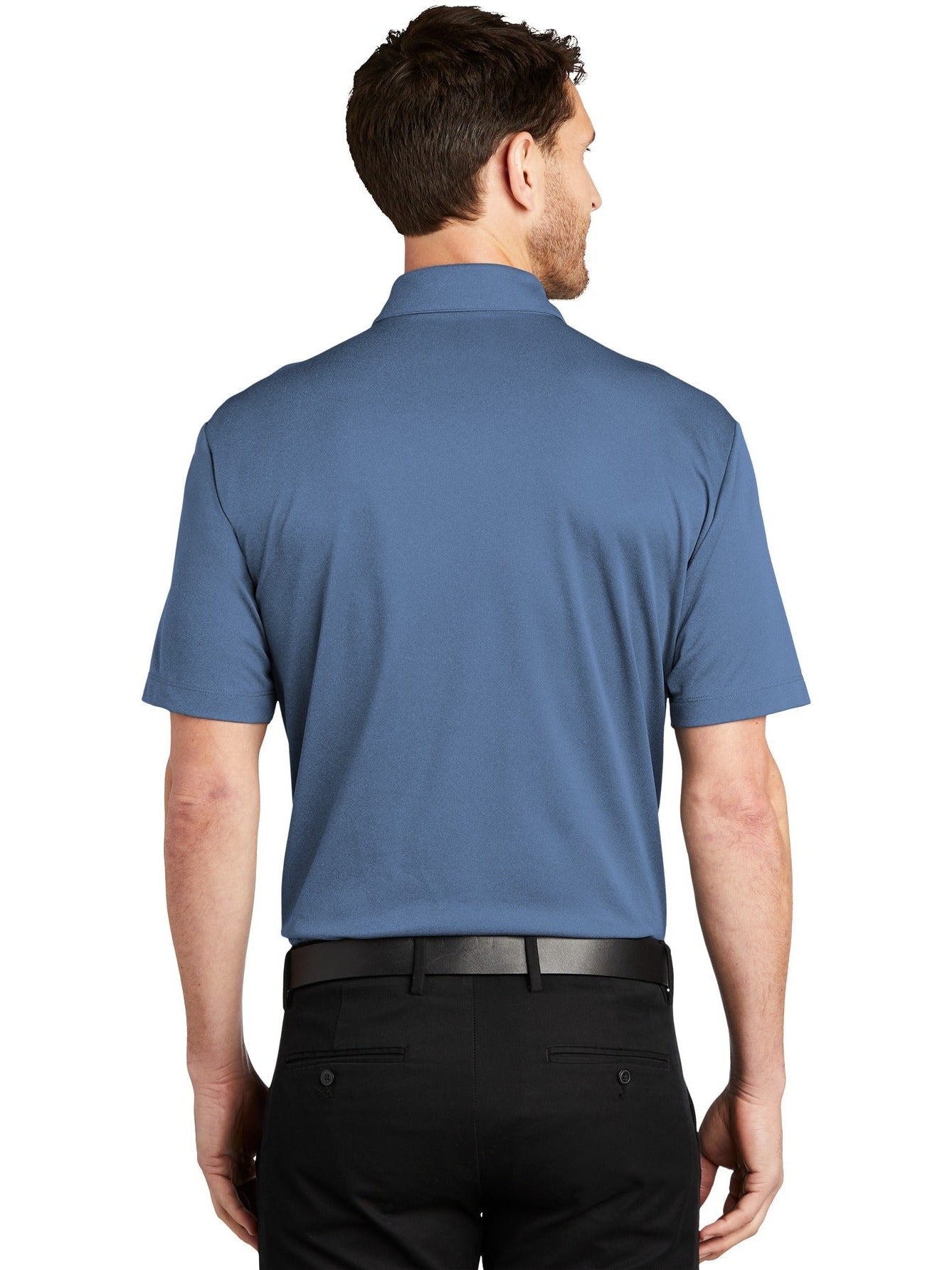 no-logo Port Authority Heathered Silk Touch Performance Polo-Regular-Port Authority-Thread Logic