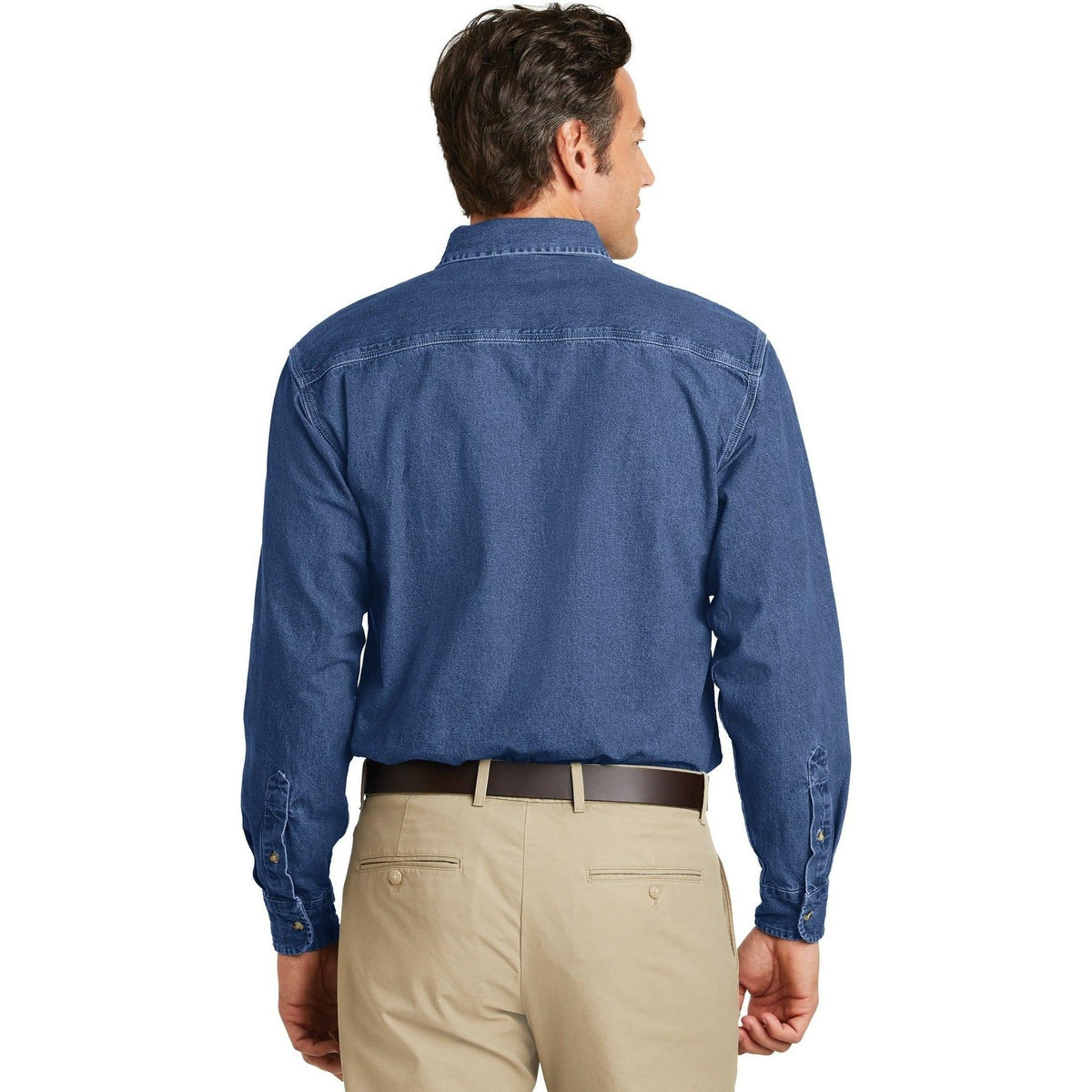 no-logo Port Authority Heavyweight Denim Shirt-Regular-Port Authority-Thread Logic