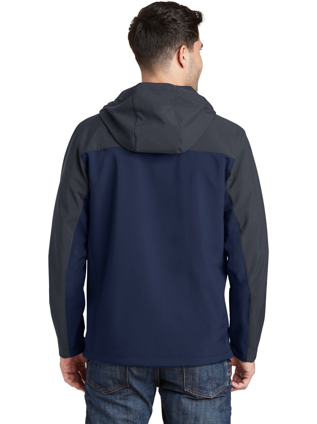 no-logo Port Authority Hooded Core Soft Shell Jacket-Regular-Port Authority-Thread Logic