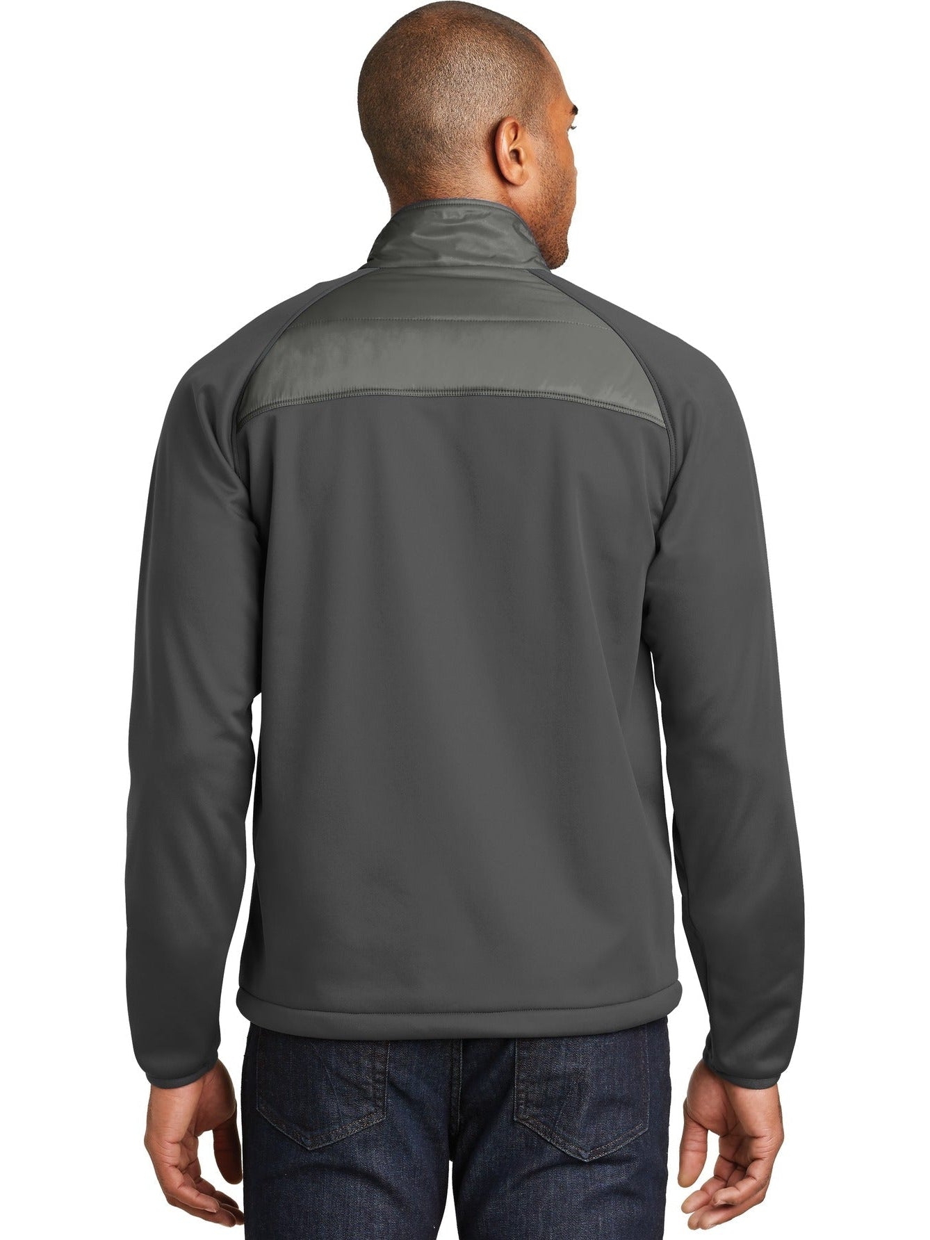 no-logo Port Authority Hybrid Soft Shell Jacket-Regular-Port Authority-Thread Logic