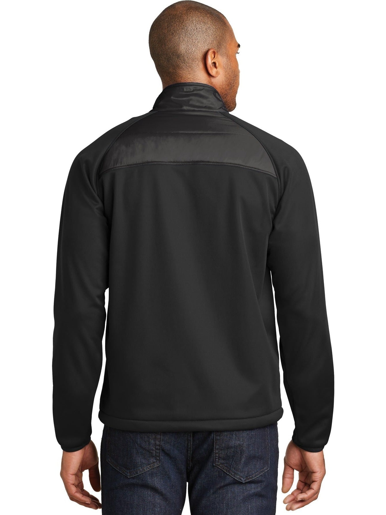 no-logo Port Authority Hybrid Soft Shell Jacket-Regular-Port Authority-Thread Logic