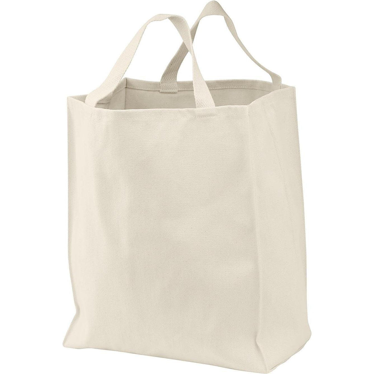 no-logo Port Authority Ideal Twill Grocery Tote-Regular-Port Authority-Natural-Thread Logic
