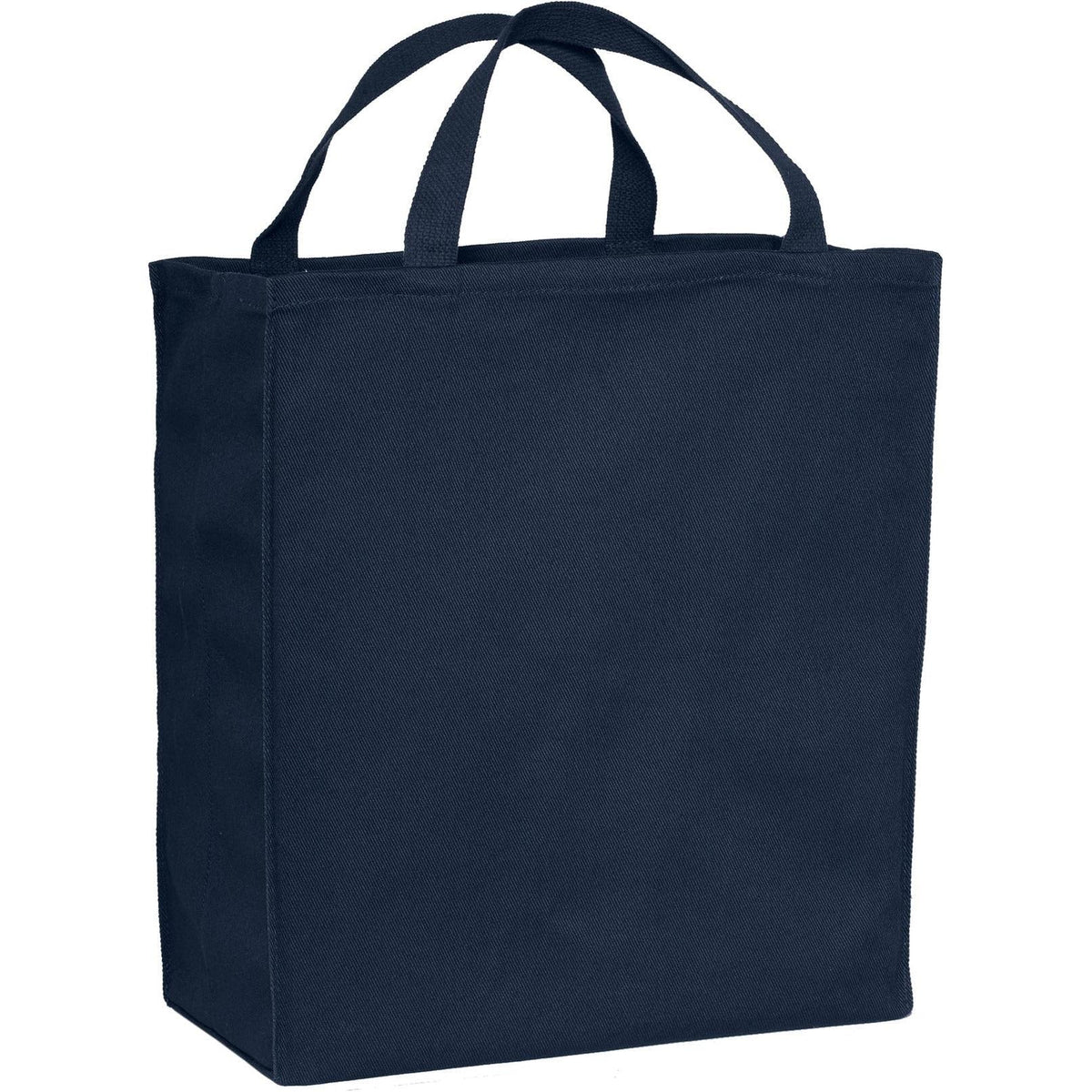 no-logo Port Authority Ideal Twill Grocery Tote-Regular-Port Authority-Navy-Thread Logic