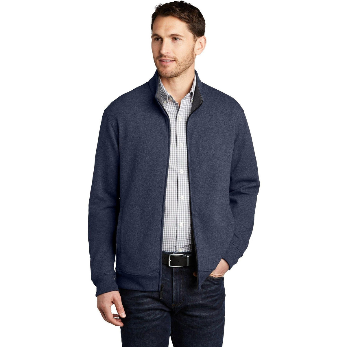 no-logo Port Authority Interlock Full-Zip-Regular-Port Authority-Thread Logic