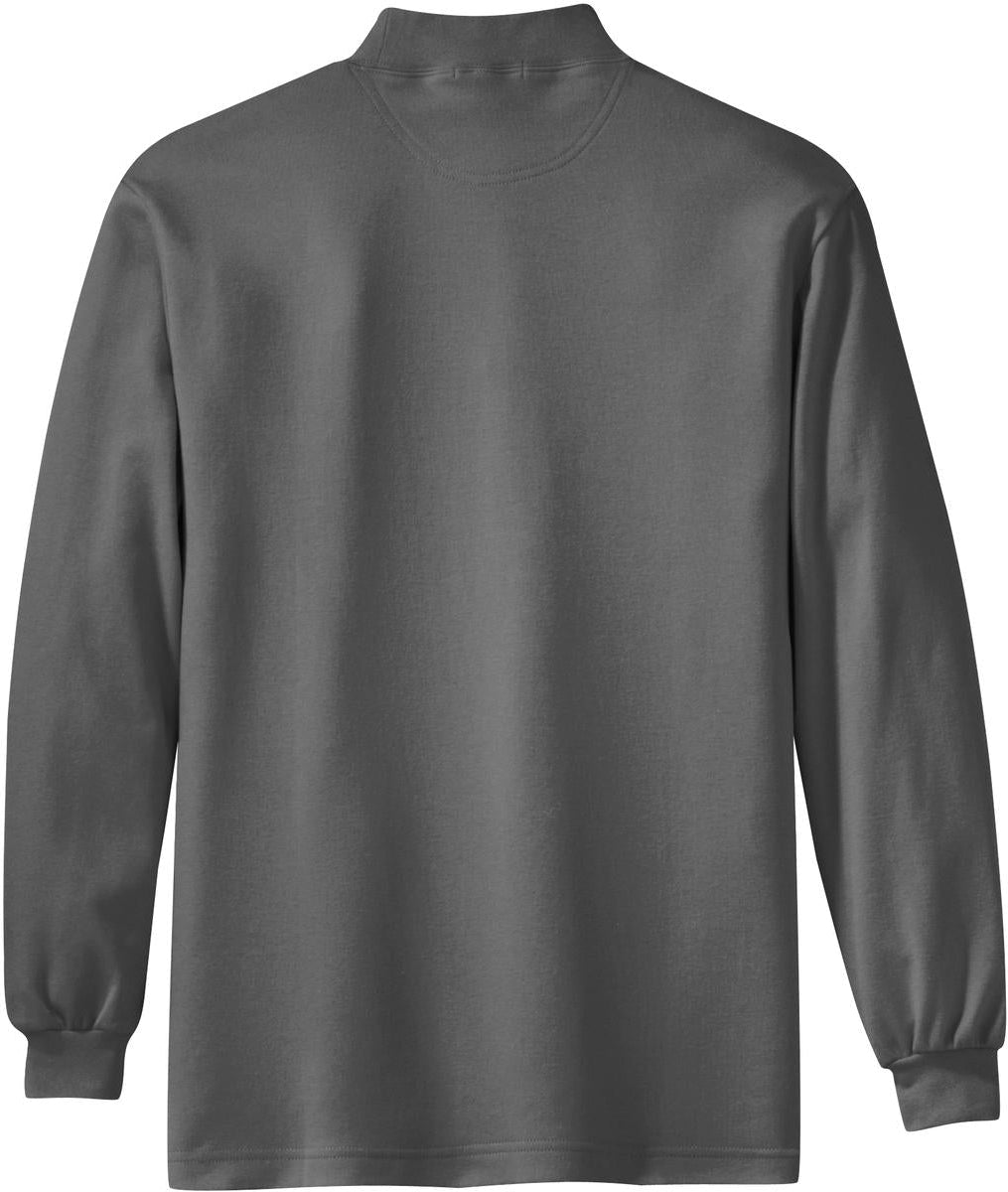 no-logo Port Authority Interlock Knit Mock Turtleneck-Regular-Port Authority-Thread Logic