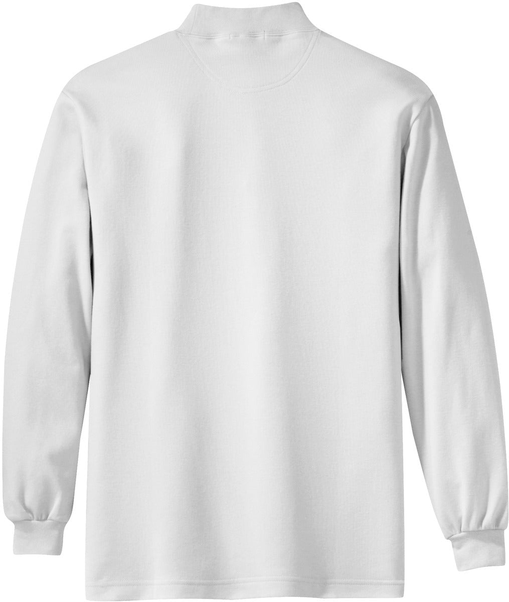 no-logo Port Authority Interlock Knit Mock Turtleneck-Regular-Port Authority-Thread Logic