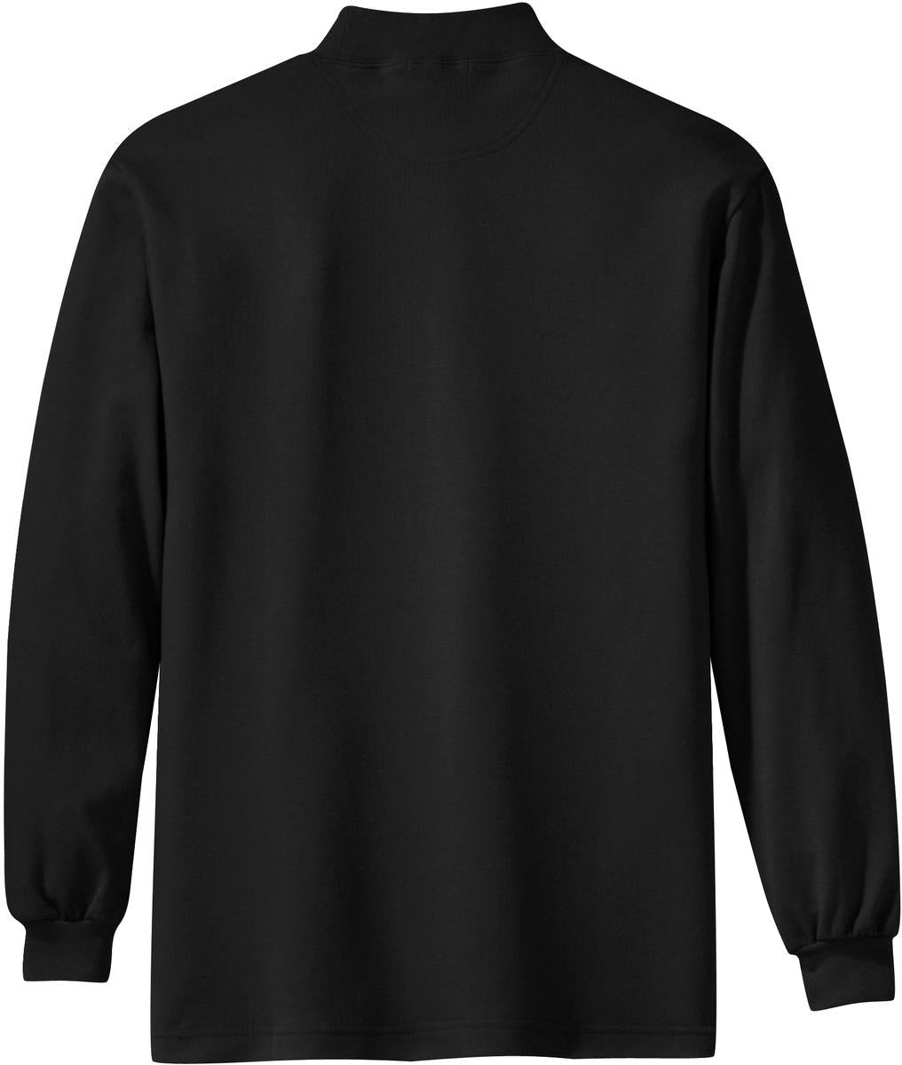 no-logo Port Authority Interlock Knit Mock Turtleneck-Regular-Port Authority-Thread Logic