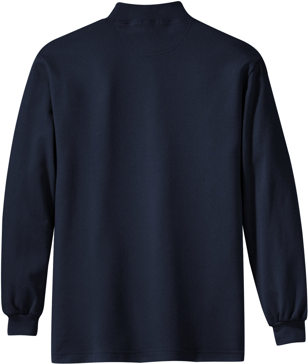 no-logo Port Authority Interlock Knit Mock Turtleneck-Regular-Port Authority-Thread Logic