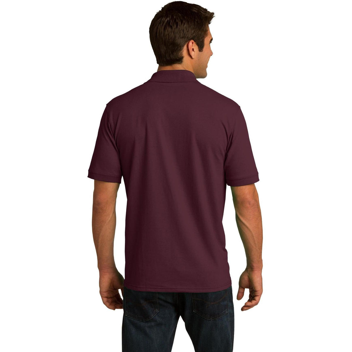 no-logo Port & Company Jersey Knit Polo Shirt-Regular-Port & Company-Thread Logic