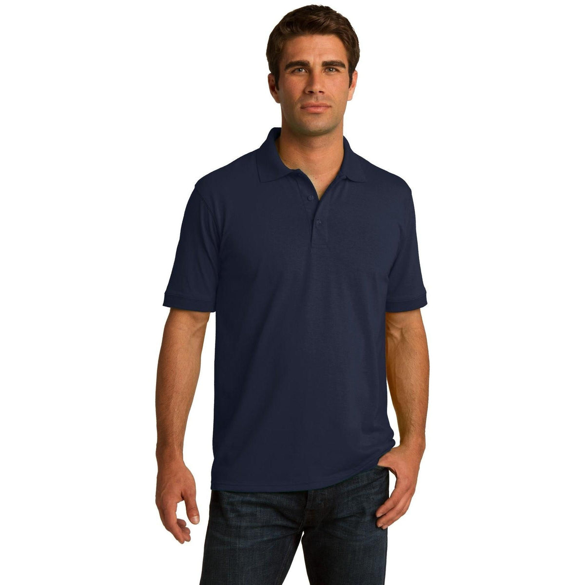 no-logo Port & Company Jersey Knit Polo Shirt-Regular-Port & Company-Thread Logic