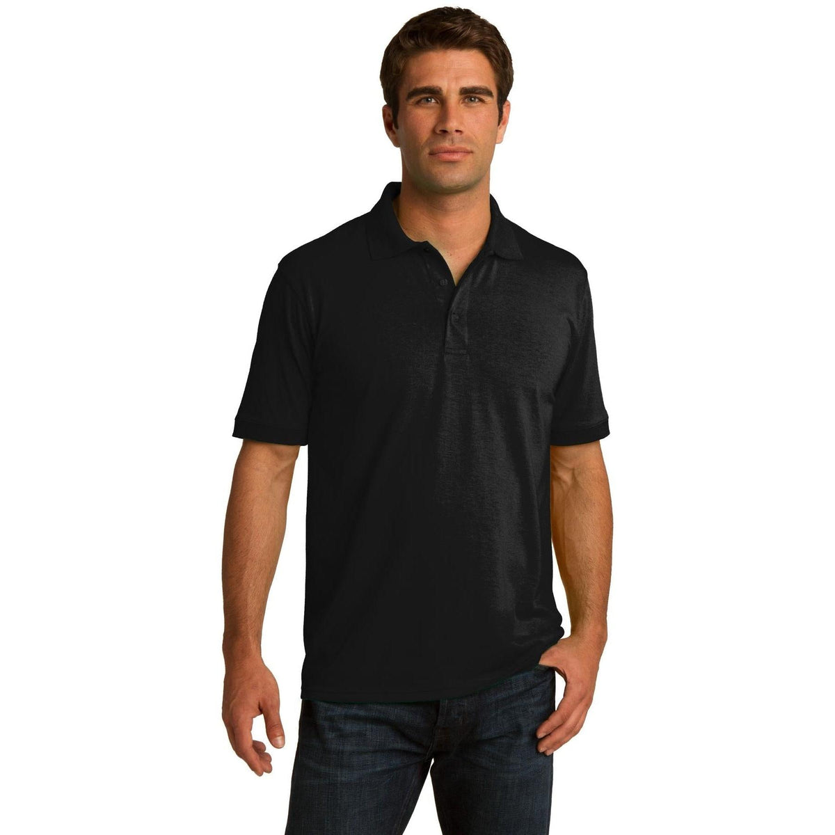 no-logo Port & Company Jersey Knit Polo Shirt-Regular-Port & Company-Thread Logic