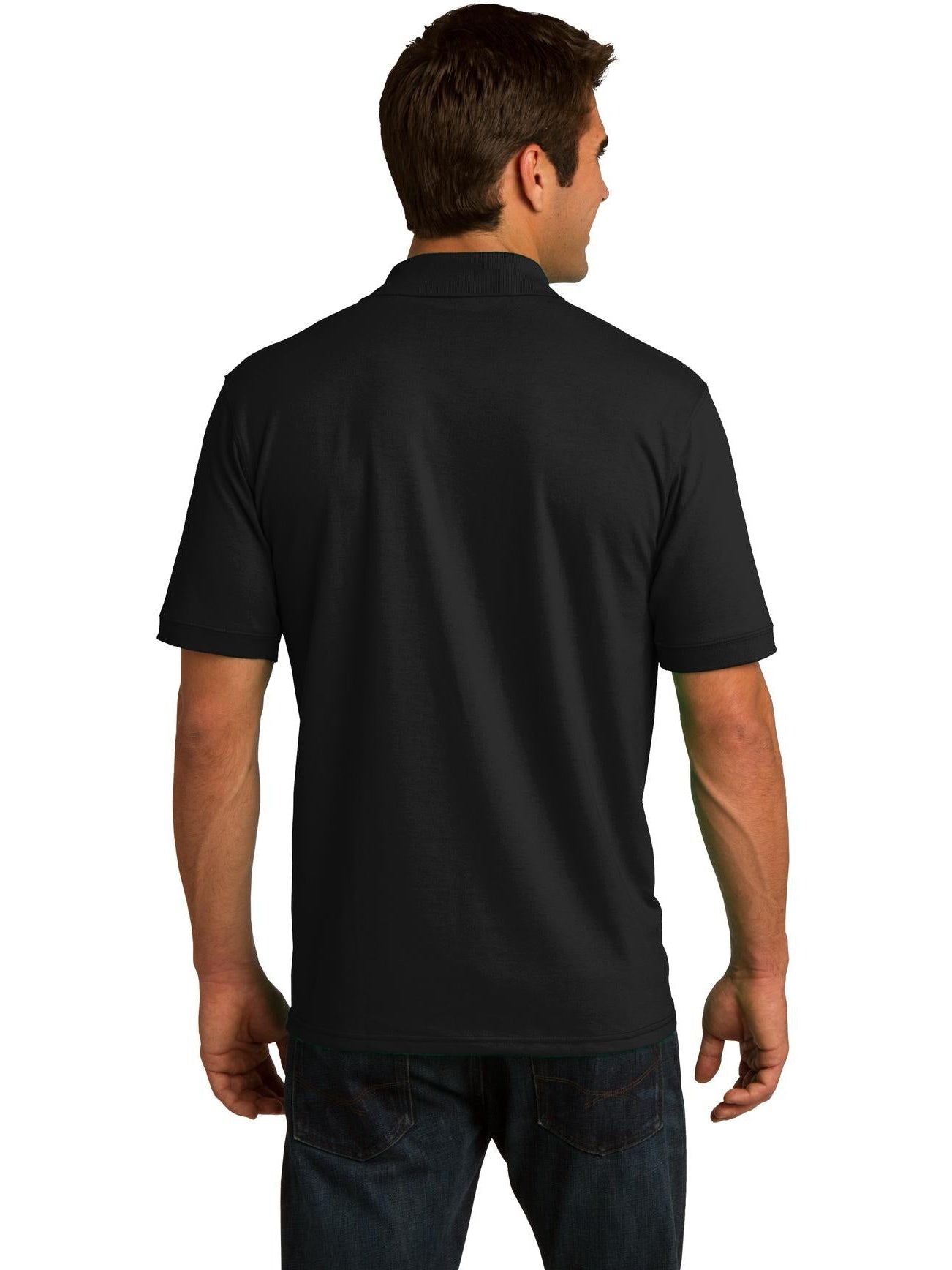 no-logo Port Authority Jersey Knit Polo Shirt-Regular-Port Authority-Thread Logic