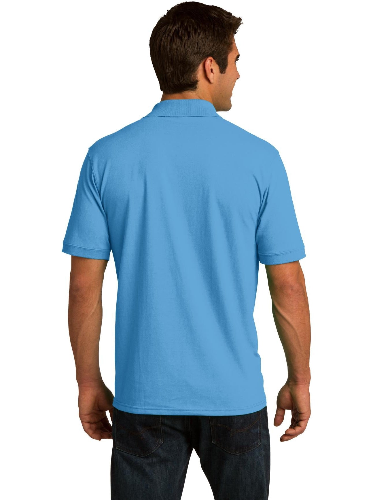 no-logo Port Authority Jersey Knit Polo Shirt-Regular-Port Authority-Thread Logic