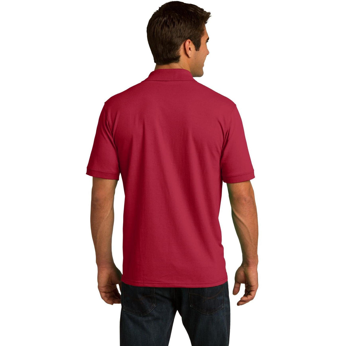 no-logo Port & Company Jersey Knit Polo Shirt-Regular-Port & Company-Thread Logic